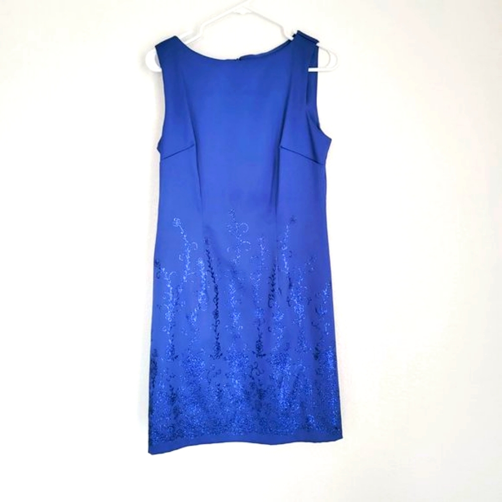 CDC Caren Desiree Co Royal Blue Dress Size 8 Excellent Condition